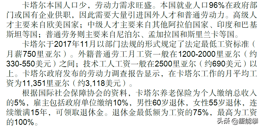 卡塔尔亚热带(阿联酋、卡塔尔巴林：物价与我国相近，工资呢？国别系列55~57)