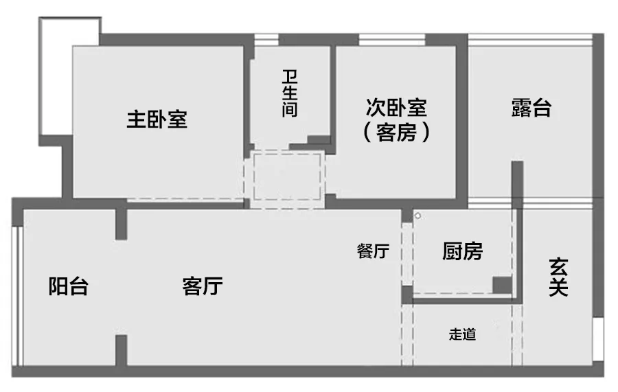 武汉90㎡公寓，拆一墙变3室，多功能区域激增，完胜豪宅