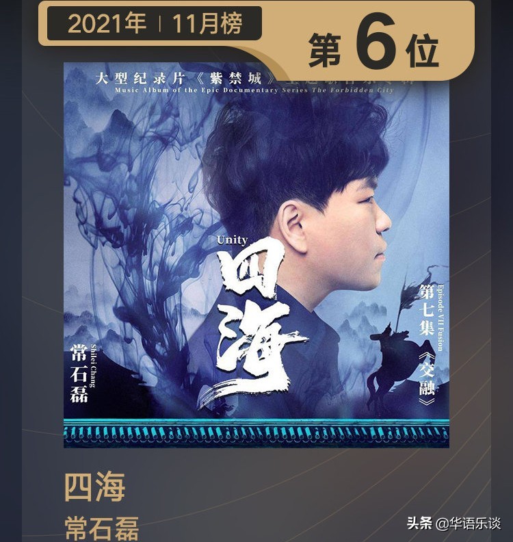 浪潮榜年终排名：陈奕迅双榜登顶，周深第四，刘德华凭老歌上榜