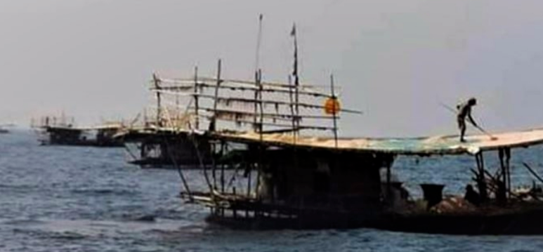 缅甸沿海部分捕鱼船，因加不起油而被迫停工