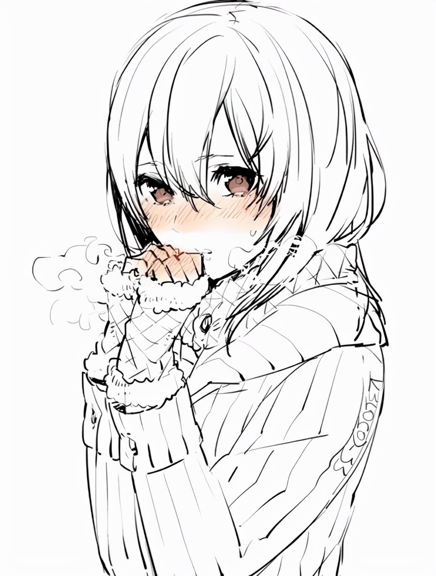 美丽的动漫图片素描(60张)