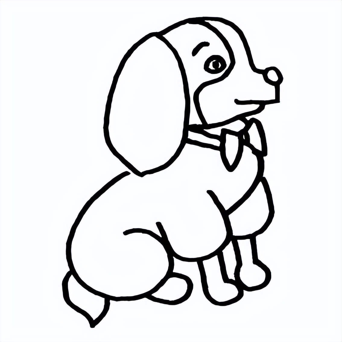 画小动物大全图片(小狗简笔画图片大全) - 赤虎壹号