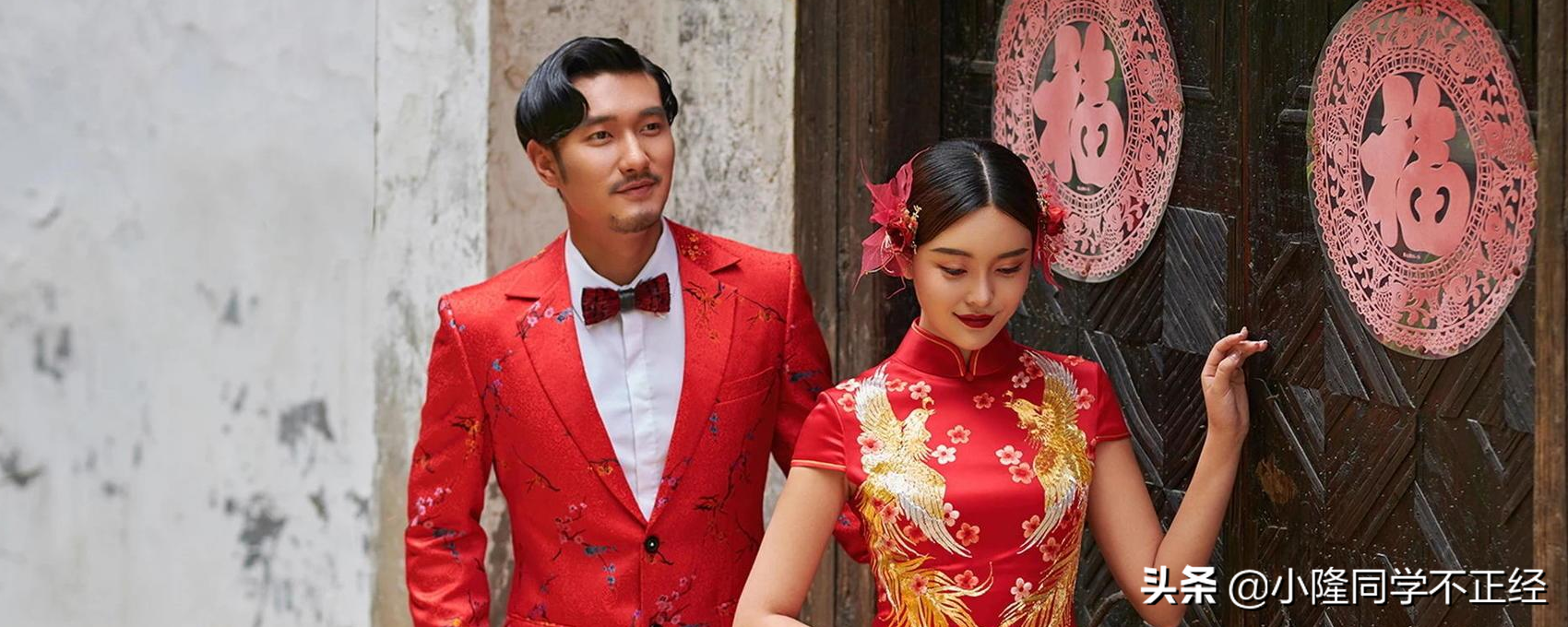 新中式婚礼唯美寄语：愿执子之手，共度岁月静好，恩爱如初，白首不离