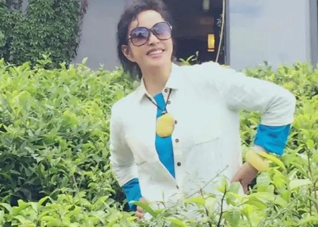 69岁刘晓庆，基础单品搭配玉石：张力十足，一身贵妇气质