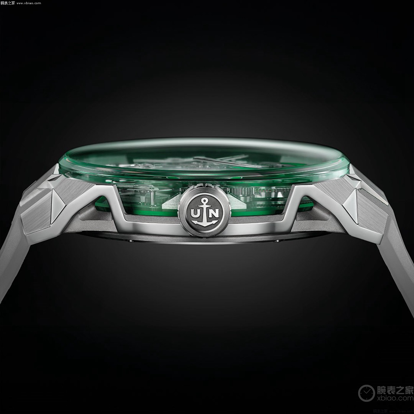 雅典表推出全新Blast Free Wheel Marquetry Silicon Green限量版腕表