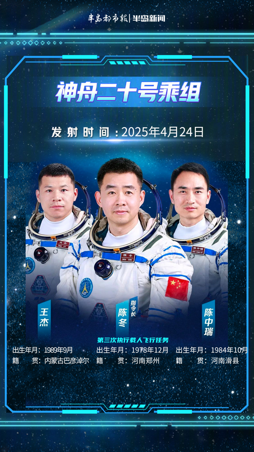 特别策划丨星辰大海，再启新程！中国航天英雄谱来了