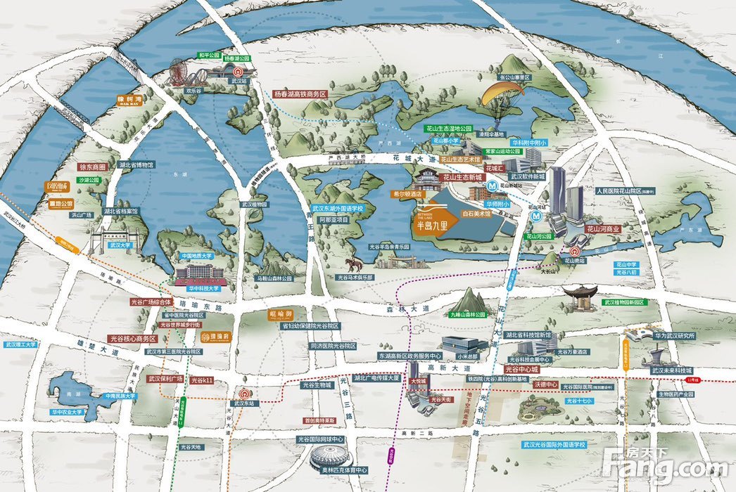 武汉东湖高新区高分楼盘的最新现场美图，速来围观