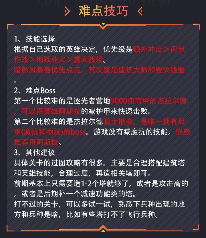 「王国保卫战4-攻略」英雄与塔的强度选择+难点关卡攻略