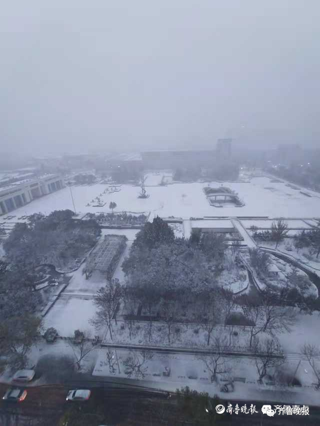 初雪已“到账”!济南、德州、聊城...多地“勇闯天涯”,朋友圈“全白了”