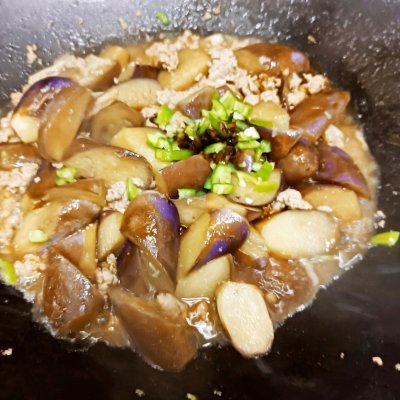 肉沫茄子,肉末茄子的家常做法步驟