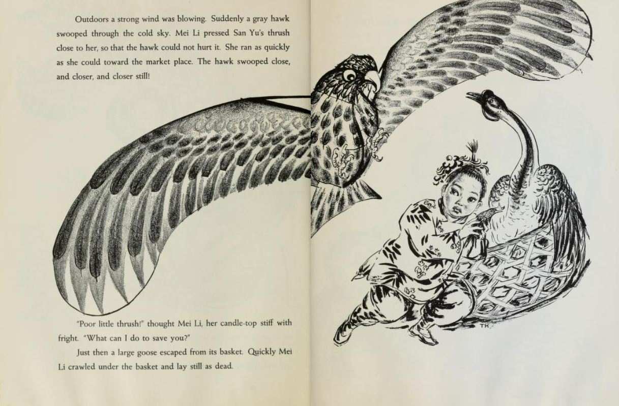 绘本怎么读。来自1939年凯迪克金奖绘本Mei Li