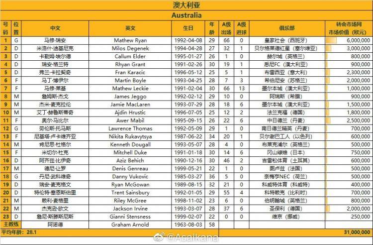 国足澳大利亚23人名单(国足战澳大利亚23人大名单出炉 四大归化均在列)