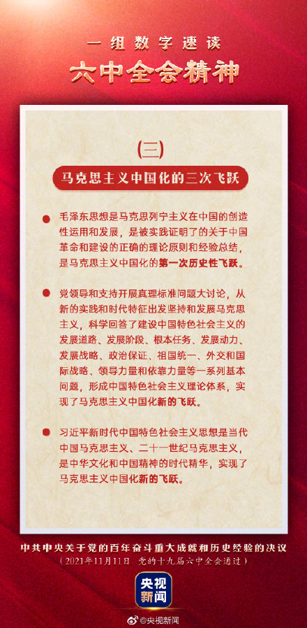 转存！一组数字速读六中全会精神