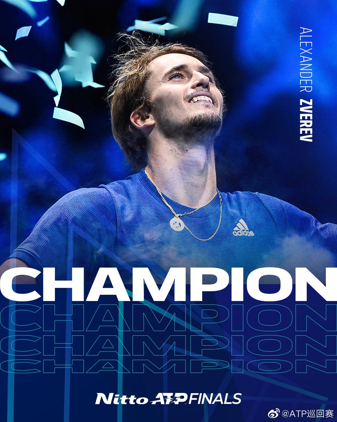 男子网球年终总决赛2019(ATP年终总决赛收官，兹维列夫横扫梅德维德夫夺冠)