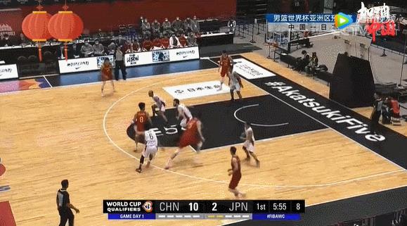 世预赛中国男篮79:63轻取日本