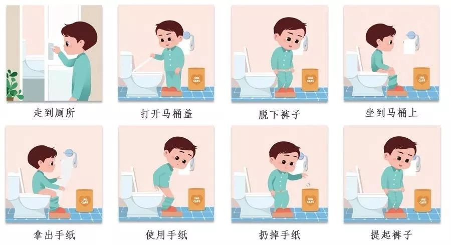 可以在ta裤子干爽的时候给予表扬,让孩子知道短时间憋尿和憋便是对的