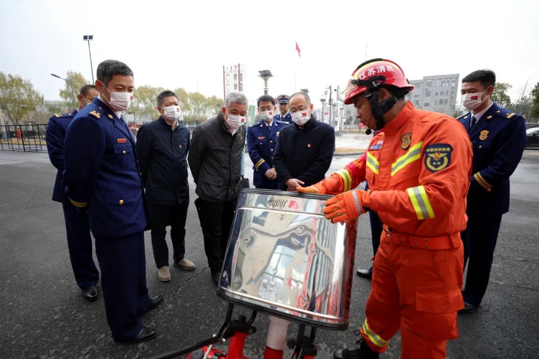 江苏省委省级机关工委副书记李恩和调研指导消防救援队伍党建工作