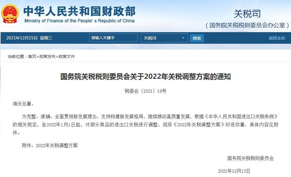 进口关税税率,进口关税税率是多少