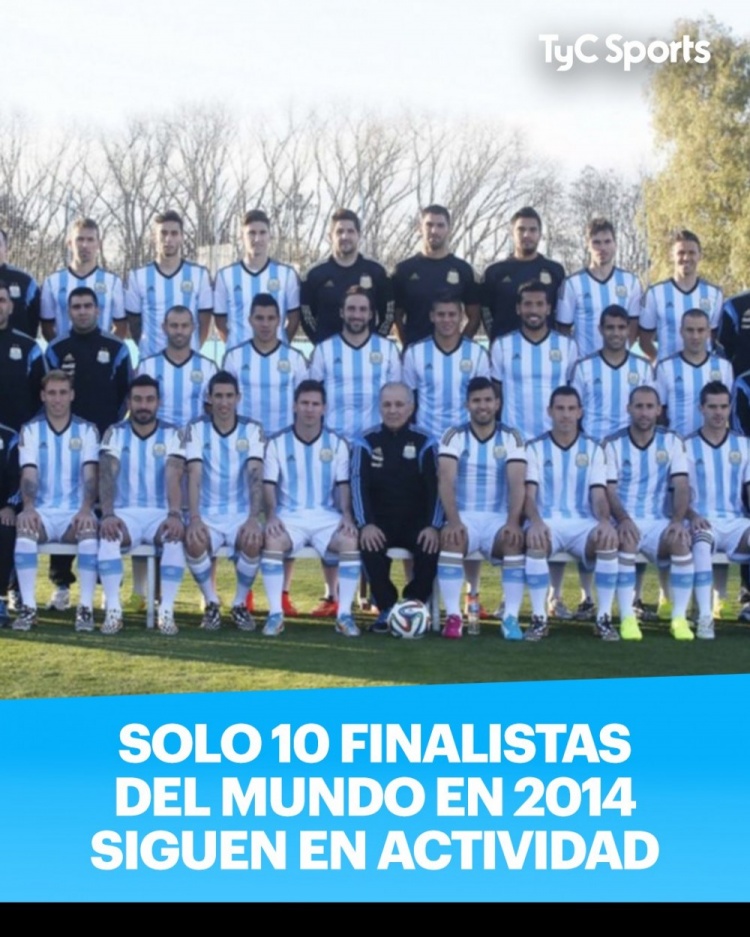 14年世界杯阵容(阿媒：2014世界杯阿根廷23人名单中只剩10人还在踢球)