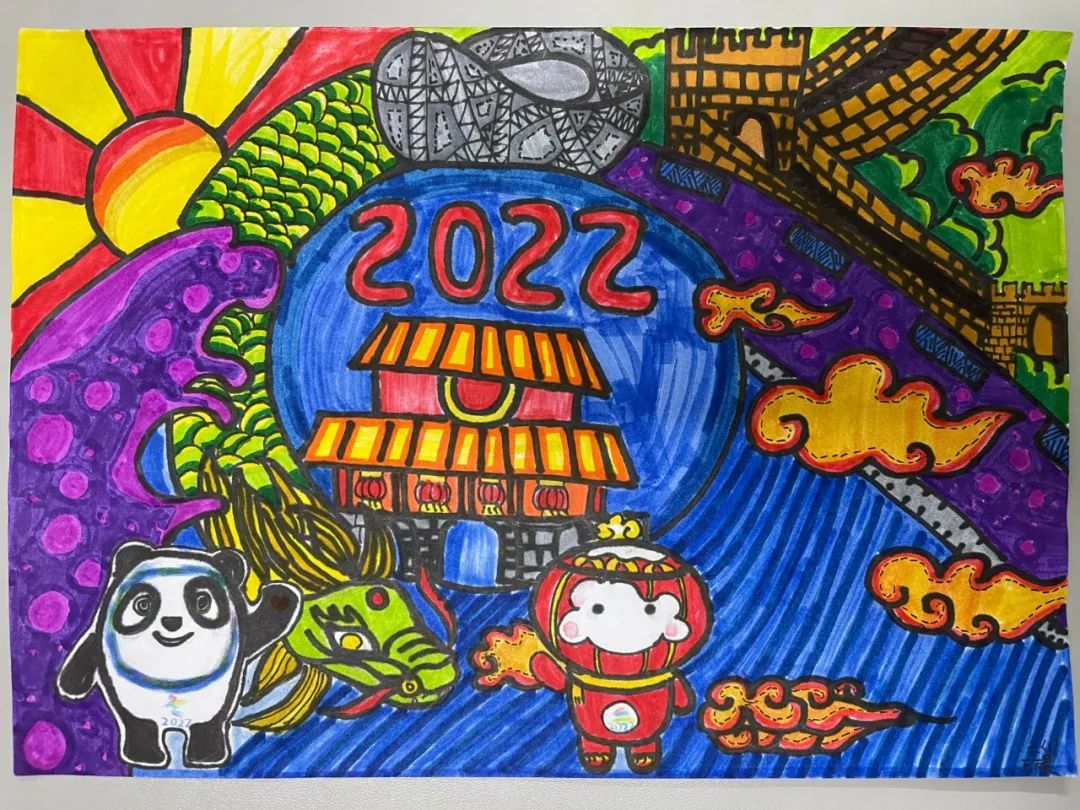 關于奧運會手抄報有哪些（萌翻了！豐臺區黃土崗小學的冬奧童趣手抄報來啦）
