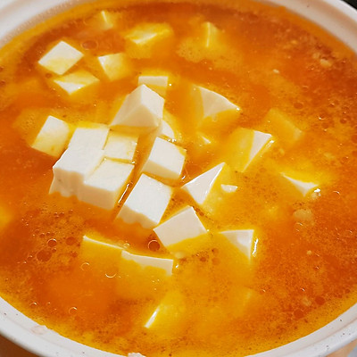 南瓜肉沫豆腐羹