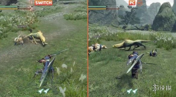 《怪物猎人：崛起》PC与Switch画面对比 更清晰锐利