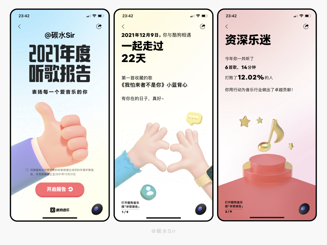 2021年度听歌报告-网易云音乐、QQ音乐、酷狗酷我、全民K歌