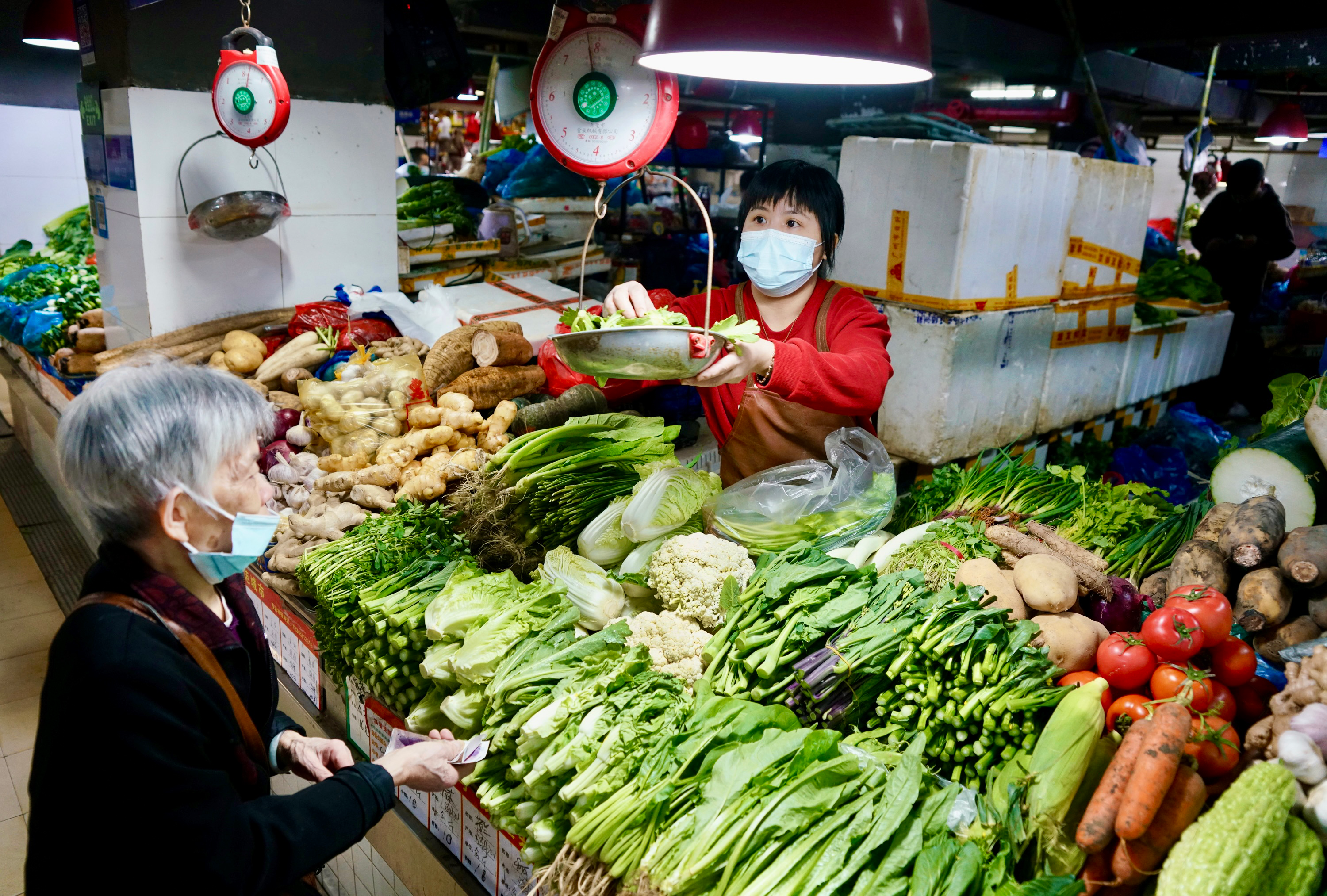 广州蔬菜价格继续下跌，主要蔬菜零售均价4元一斤