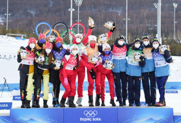 奥运会跑五公里多久(北京冬奥会｜越野滑雪女子4×5公里接力赛况)