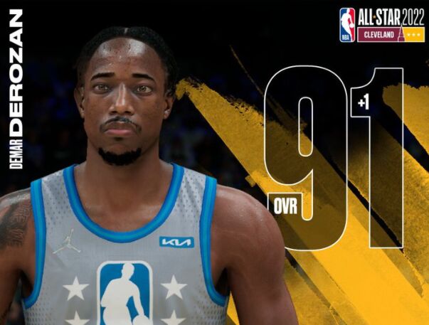 nba22号是哪些球星(NBA2K22能力值调整：东契奇德罗赞上升，欧文哈登下降)