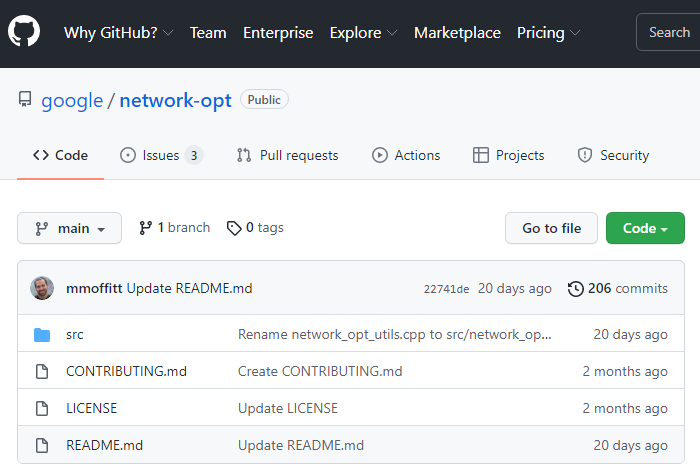 谷歌發布Network-Opt開源網絡優化庫