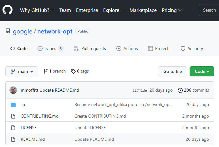 谷歌发布Network-Opt开源网络优化库