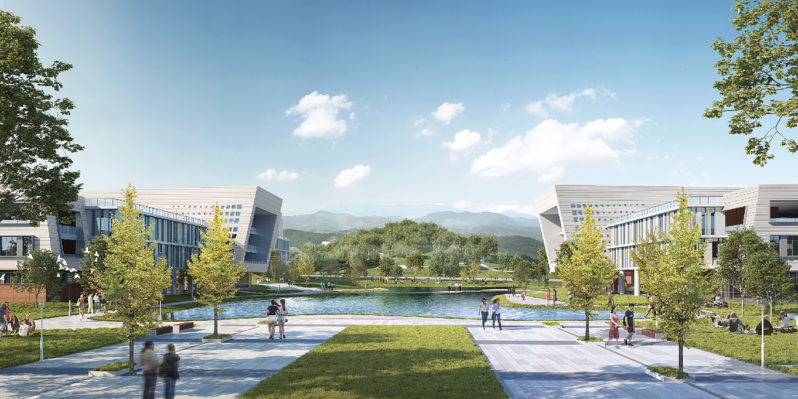 重庆工商大学茶园校区开建了 看看未来是啥样