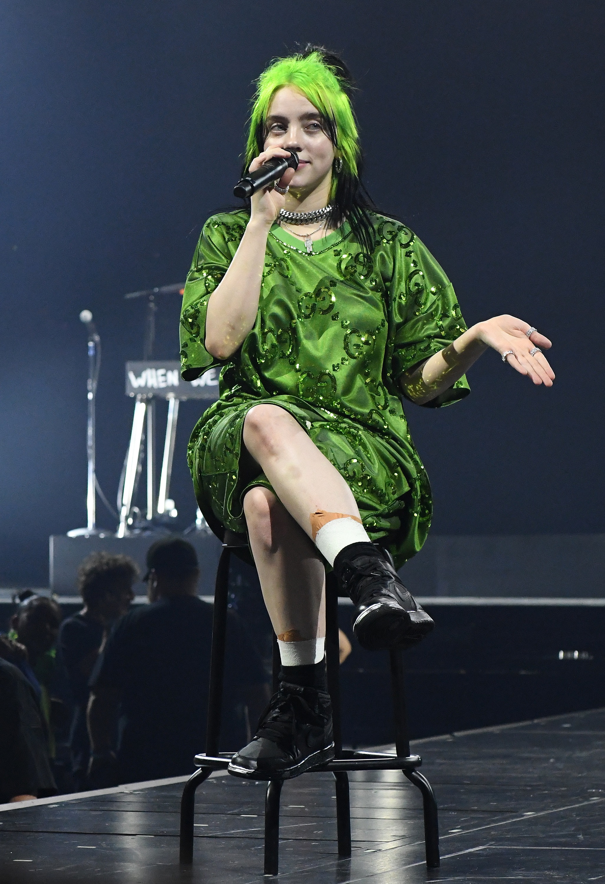 比莉·艾利什在迈阿密,2020年.