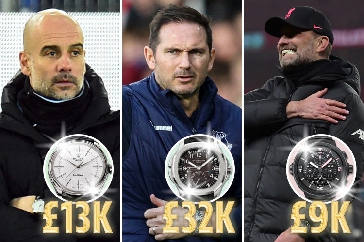 英超教练胸前戴什么（英超主帅戴啥表？太阳报：瓜帅劳力士渣叔万国表，百达翡丽是热门）-趣拿体育