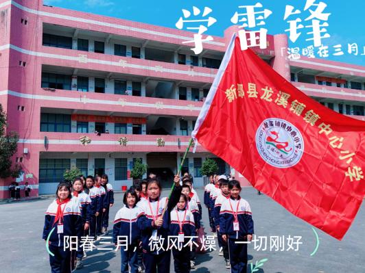 龙溪铺镇中心小学：学雷锋小手捡垃圾(图1)