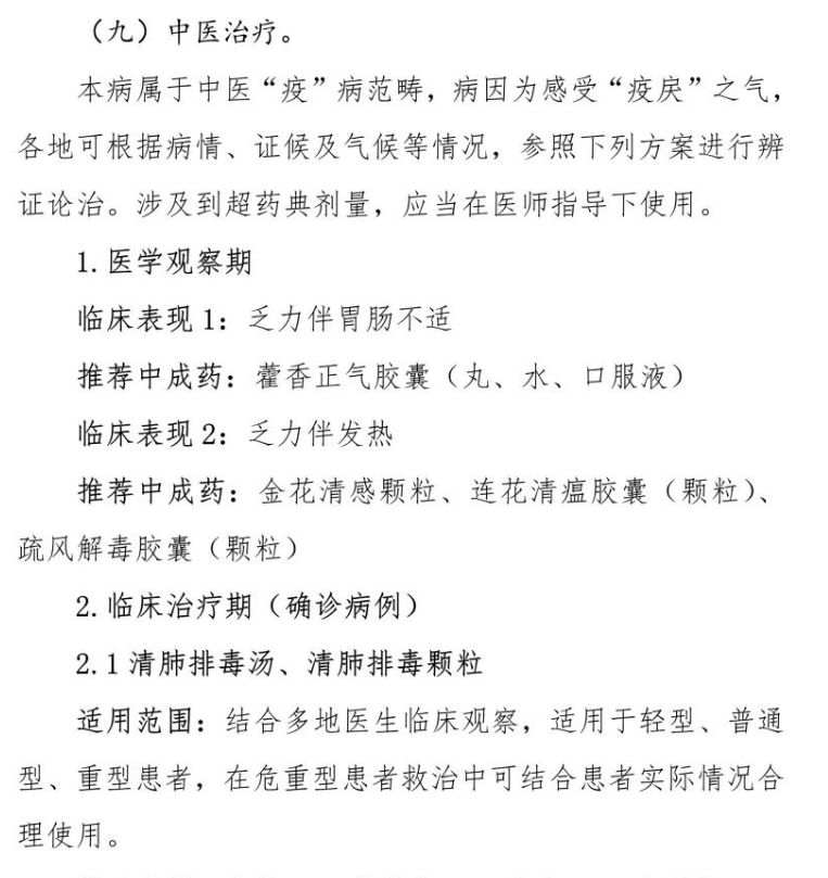 多款中成药被推荐用于不同类型的新冠确诊病例