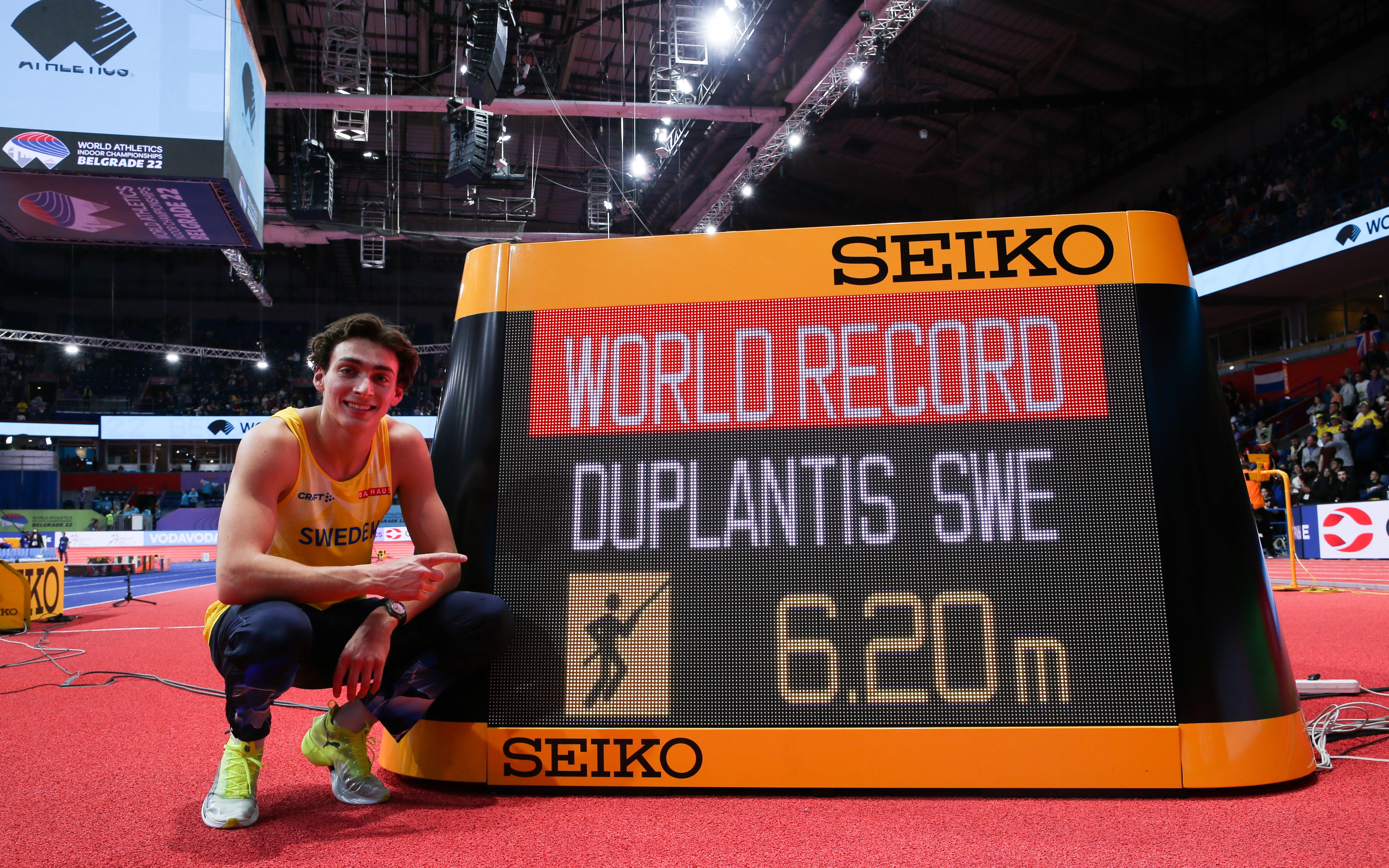 6.20米！杜普兰蒂斯再破撑竿跳高世界纪录