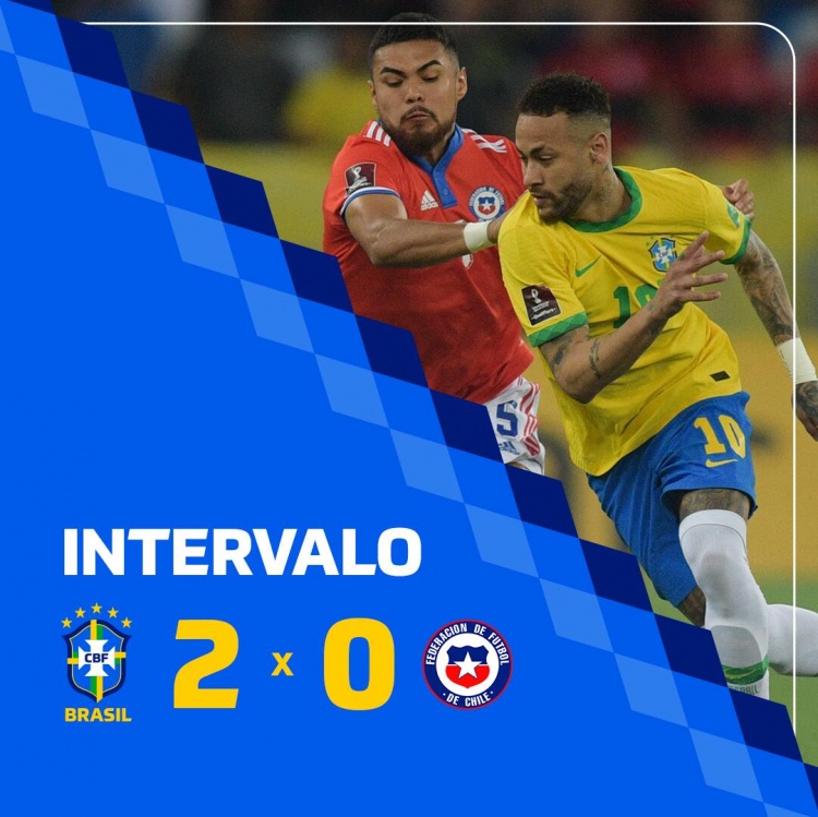 巴西对智利比分世界杯（半场-内马尔点射维尼修斯破门 巴西暂2-0智利）