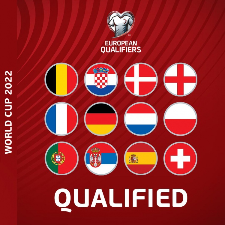 欧洲杯小组赛出线名额(世欧预13个名额已决出12队，附加赛A组决赛将在6月进行