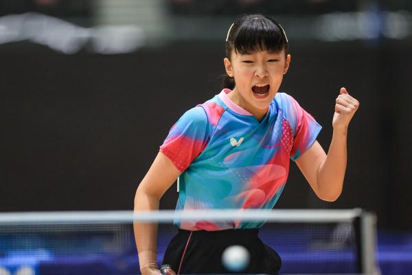 世界杯三四名决赛冯天薇对张安(13岁张本美和战胜4位中国选手，长大后的她会威胁国乒吗)