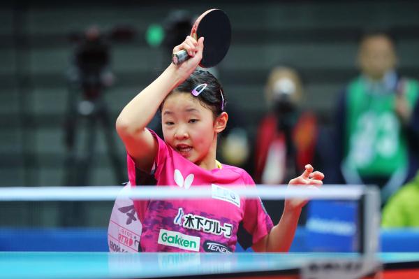 世界杯三四名决赛冯天薇对张安(13岁张本美和战胜4位中国选手，长大后的她会威胁国乒吗)