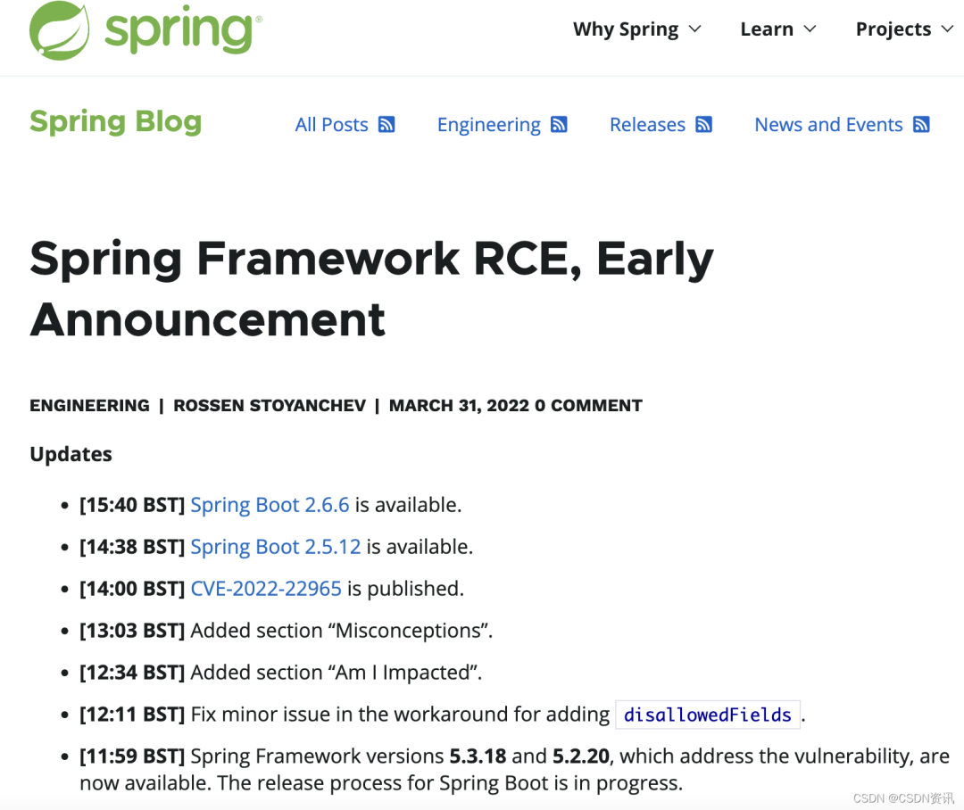 Spring 官方证实：框架爆大漏洞，JDK 9 及以上版本均受影响
