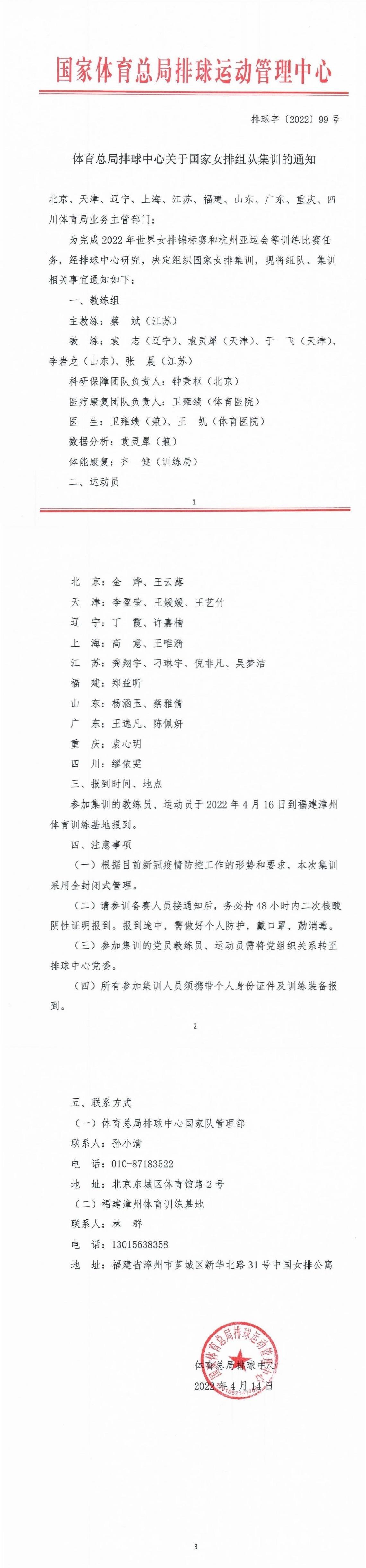 新一届中国女排大名单公布，丁霞、龚翔宇、袁心玥等老将在列