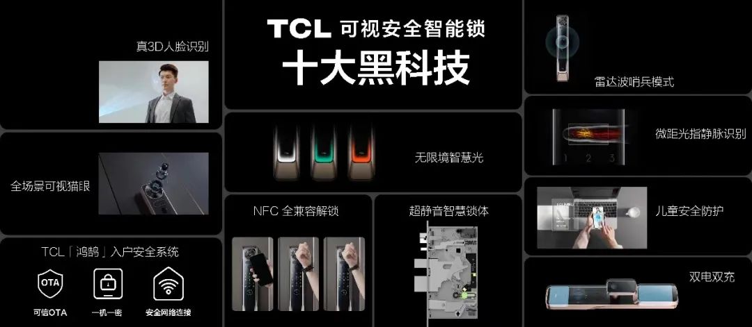 TCL发布三款智能锁新品：10大黑科技给用户“看得见的安全感”