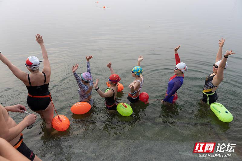 你身边会游泳的人多吗（清水出芙蓉，桃源江边这群训练有素的美女泳队很养眼）