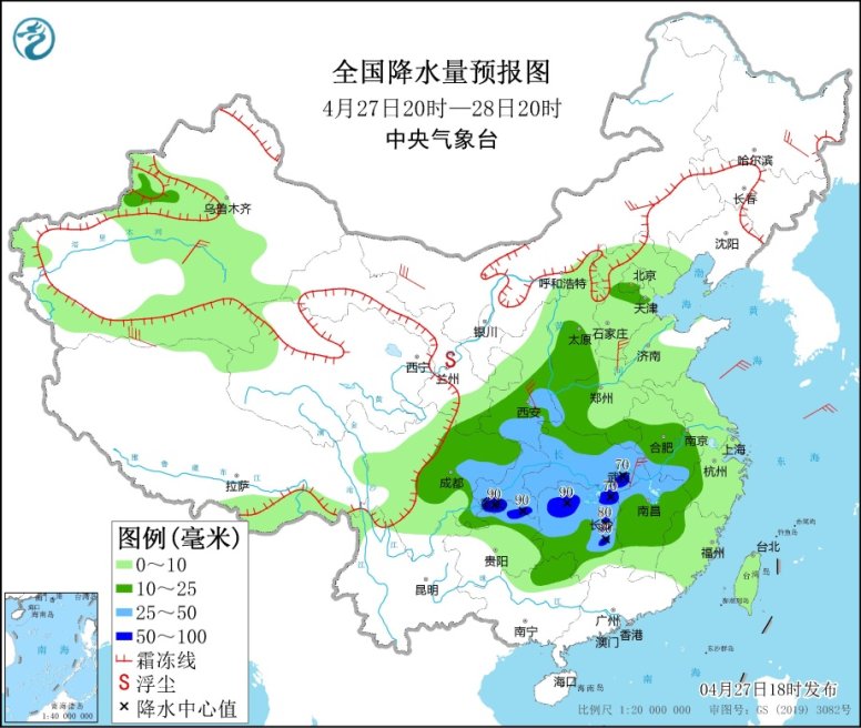 中央一台天气预报(中央气象台：陕西重庆四川等地有明显降雨 冷空气继续影响我国东部地区)
