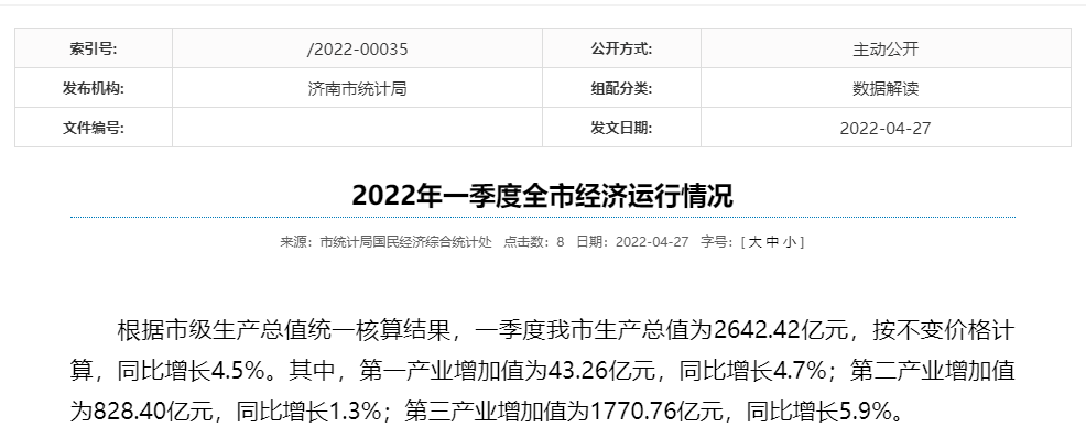 “交卷”!山东七市发布一季度GDP,枣庄增速历史性居首