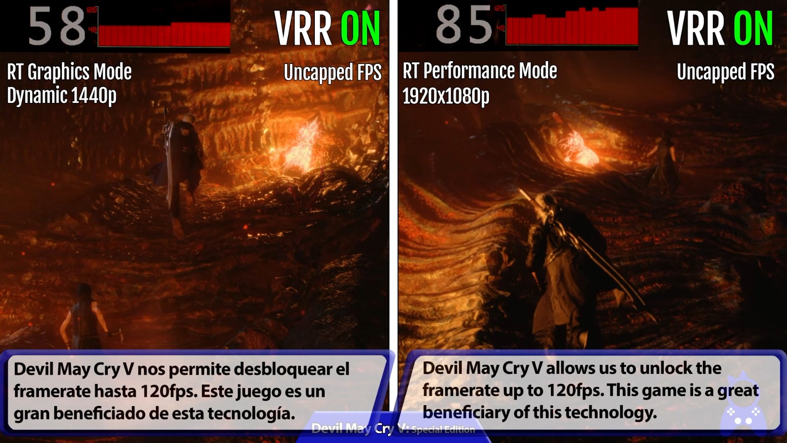 PS5 VRR功能测试：《漫威蜘蛛侠》《瑞奇与叮当》等帧数提升巨大