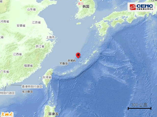 琉球群岛发生5.4级地震